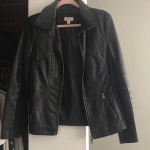 Black Faux Leather Jacket